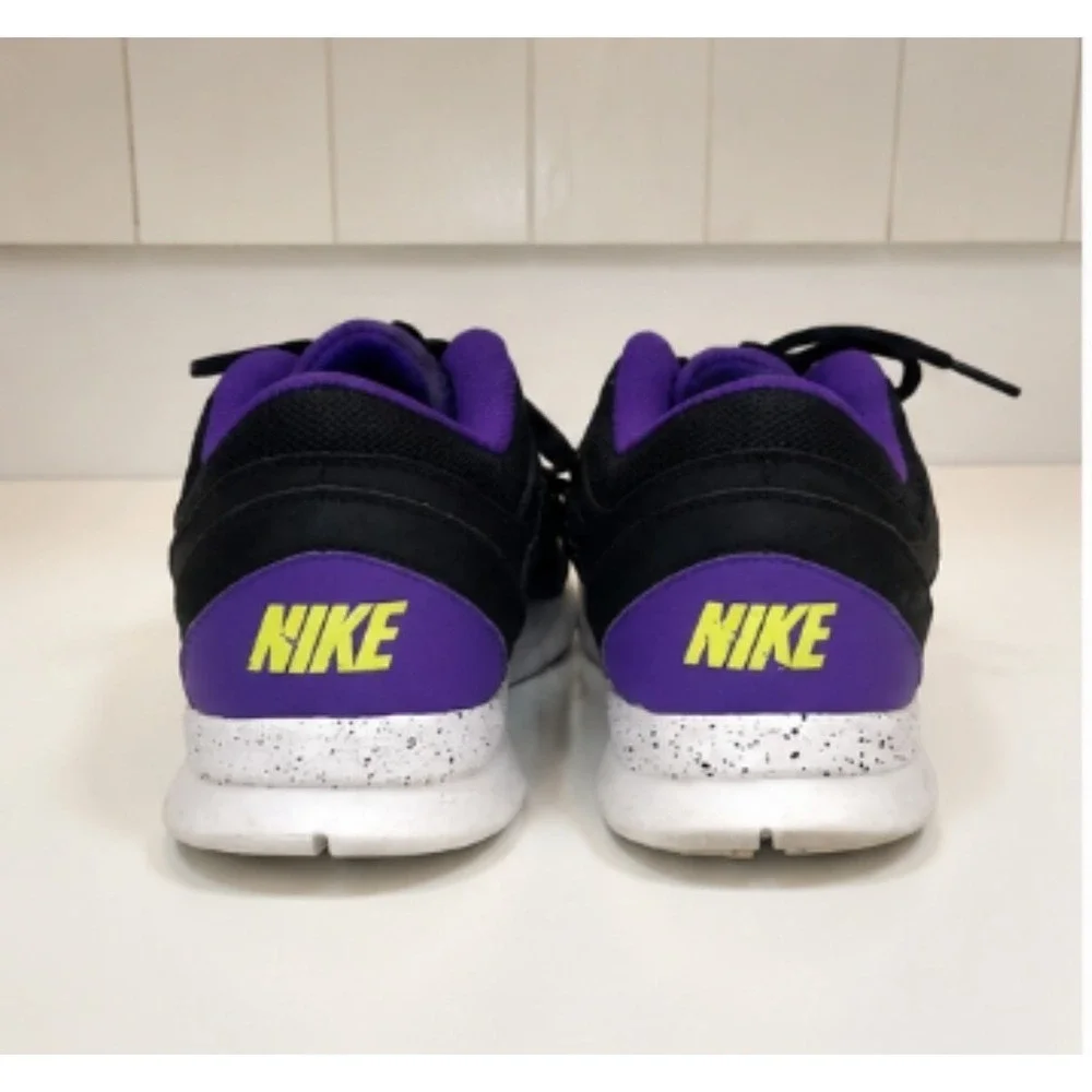 Women's Tennis Shoes Nike 8 1/2 8.5 Black LIME GREEN PURPLE  RUNNING Y2K